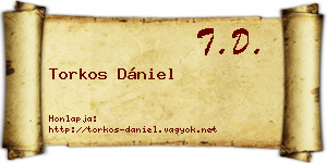 Torkos Dániel névjegykártya